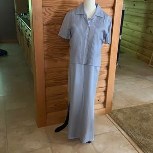 Woman two piece maxi dress